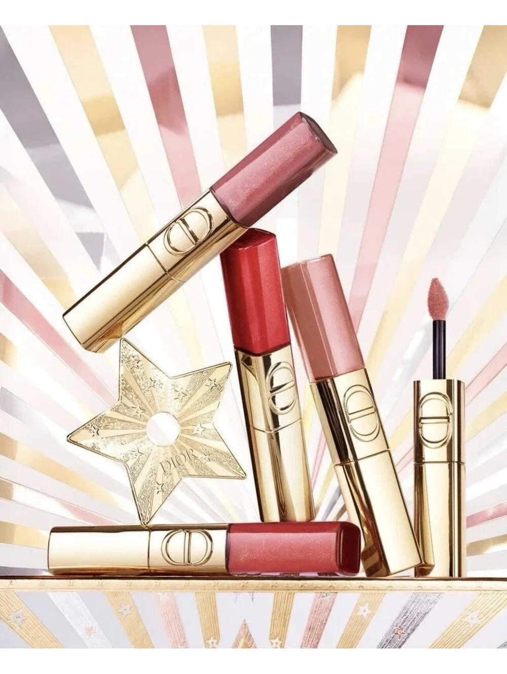 Dior Rouge Dior 719 ACROBAT Sequin Liquid Lip Duo  Discontinued Holiday 2025